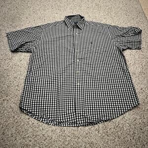 Ralph Lauren Golf Blake Short Sleeve Button Down Shirt Sz L Gingham Plaid Preppy